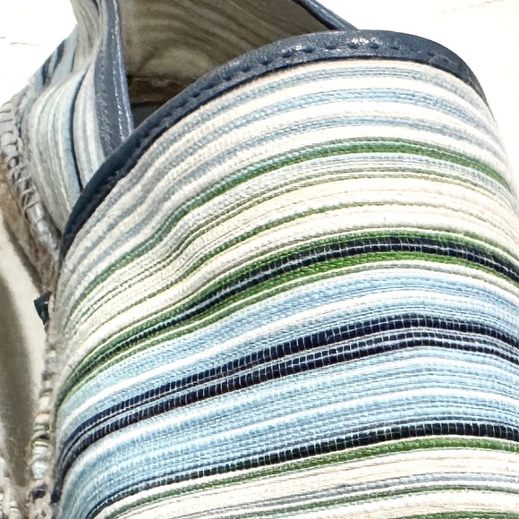 Zara Man Vintage Fabric Blue Striped Espadrilles Men’s Size 9.5 NWOT - Picture 6 of 12